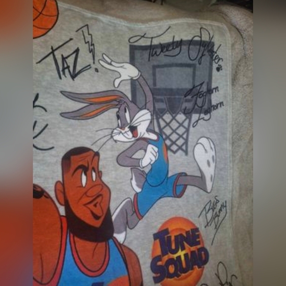 Space Jam A New Legacy LeBron James Bugs Bunny Fleece Throw Blanket - Picture 2 of 6